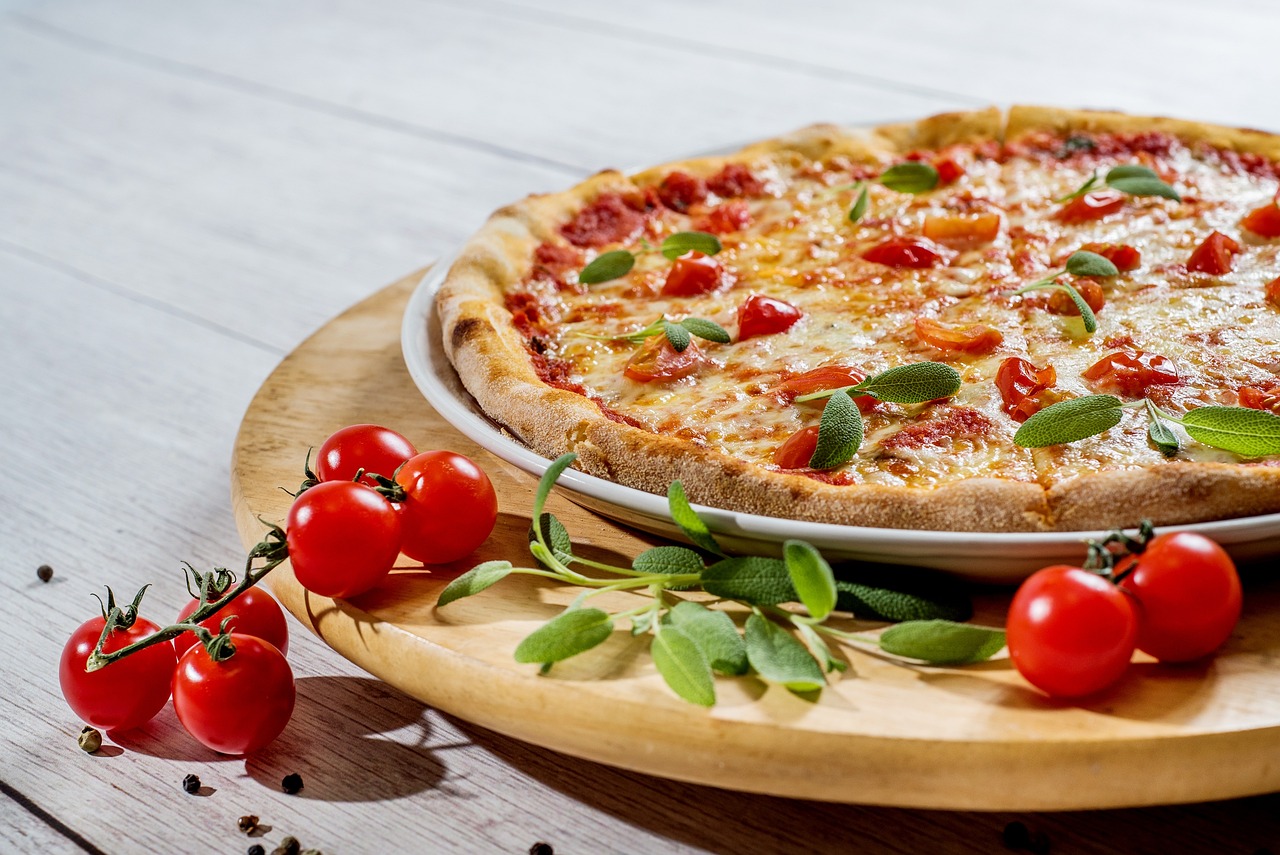 Artisan pizza kitchen preparation